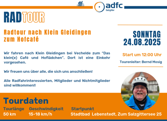 Radtour nach Klein Gleidingen zum Hofcafé 