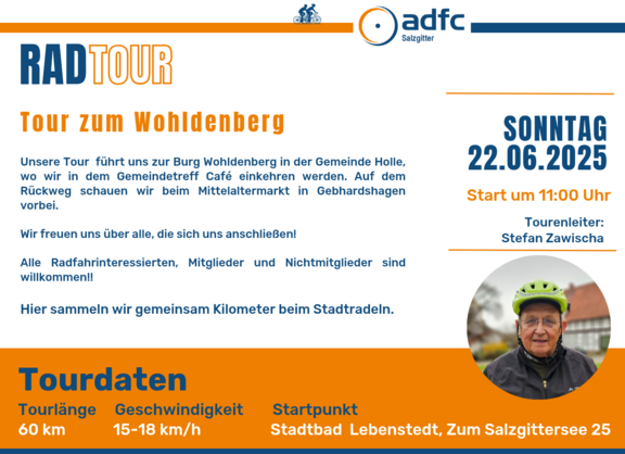 Radtour zum Wohlendenberg am 22.06.2025