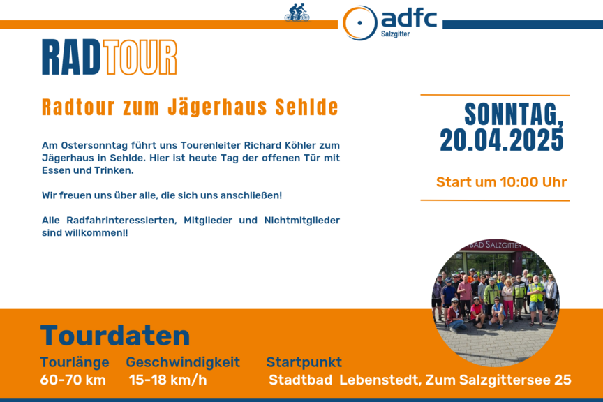 Tour 20.04.2025 Jägerhaus Sehlde