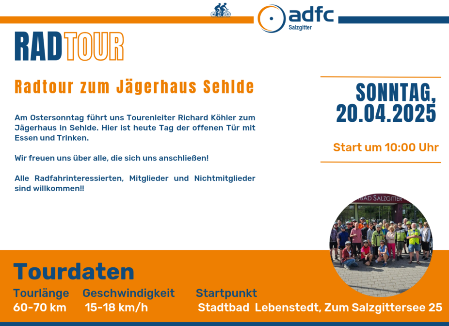 Tour 20.04.2025 Jägerhaus Sehlde