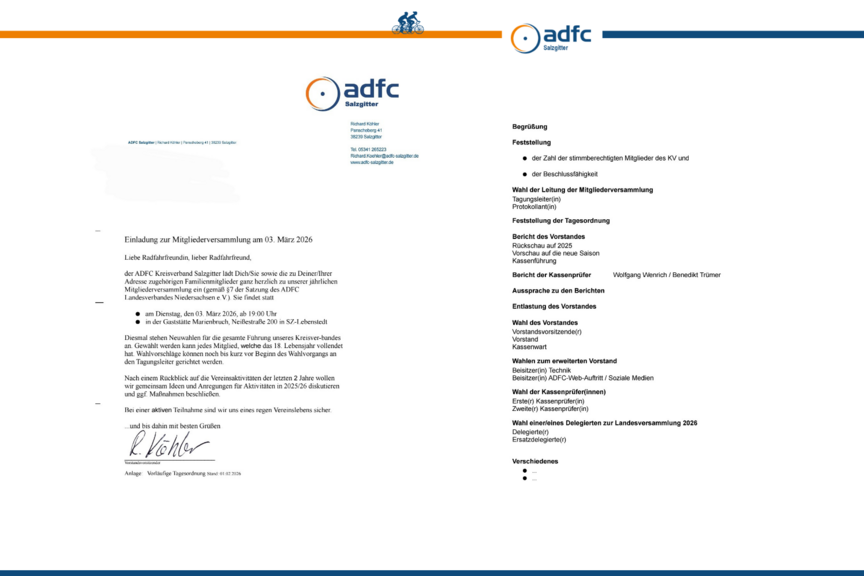 Einladung JHV 2026 Einladung JHV 2026