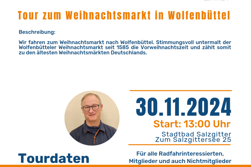 Radtour 30.11.24 Weihnachtsmarkt Wolfenbüttel Radtour 30.11.24 Weihnachtsmarkt Wolfenbüttel