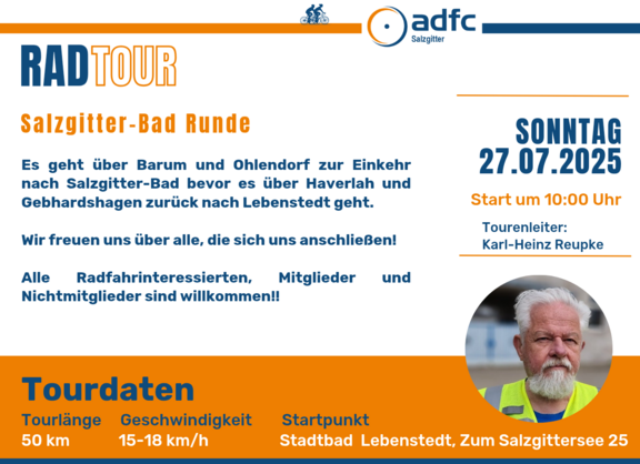 Radtour 27.07.25 Salzgitter-Bad Runde