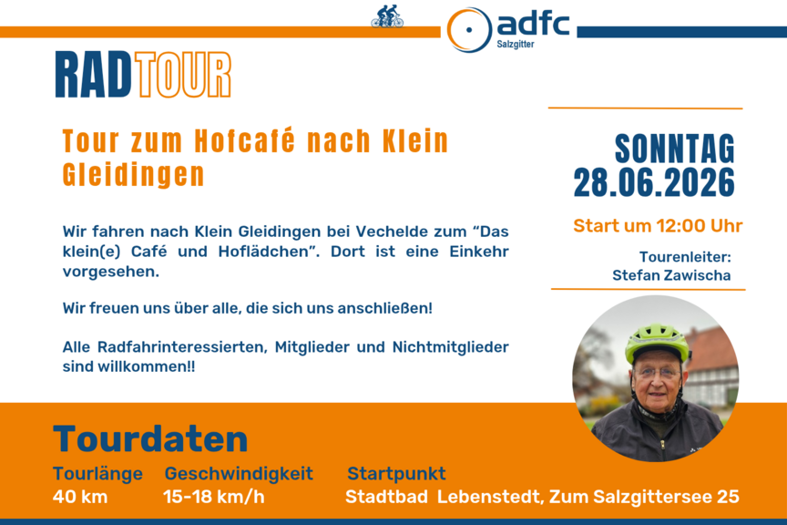 Tour 28.06.26 Hofcafe Klein Gleidingen Tour 28.06.26 Hofcafe Klein Gleidingen