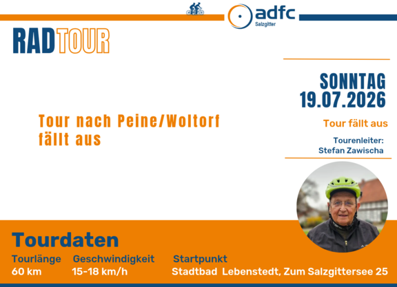Ausfall Tour 19.07.2026