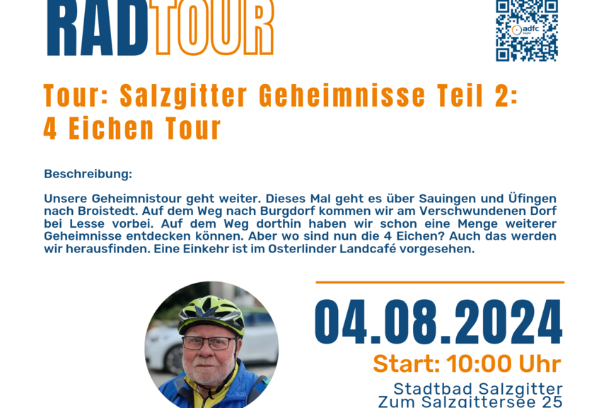 Radtour Salzgitter Geheimnisse Teil 2: 4 Eichen am 04.08.24 Radtour Salzgitter Geheimnisse Teil 2: 4 Eichen am 04.08.24