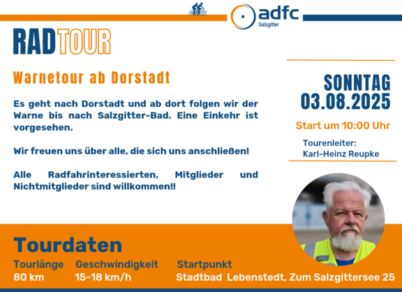 Radtour 03.08.25 Warnetour 