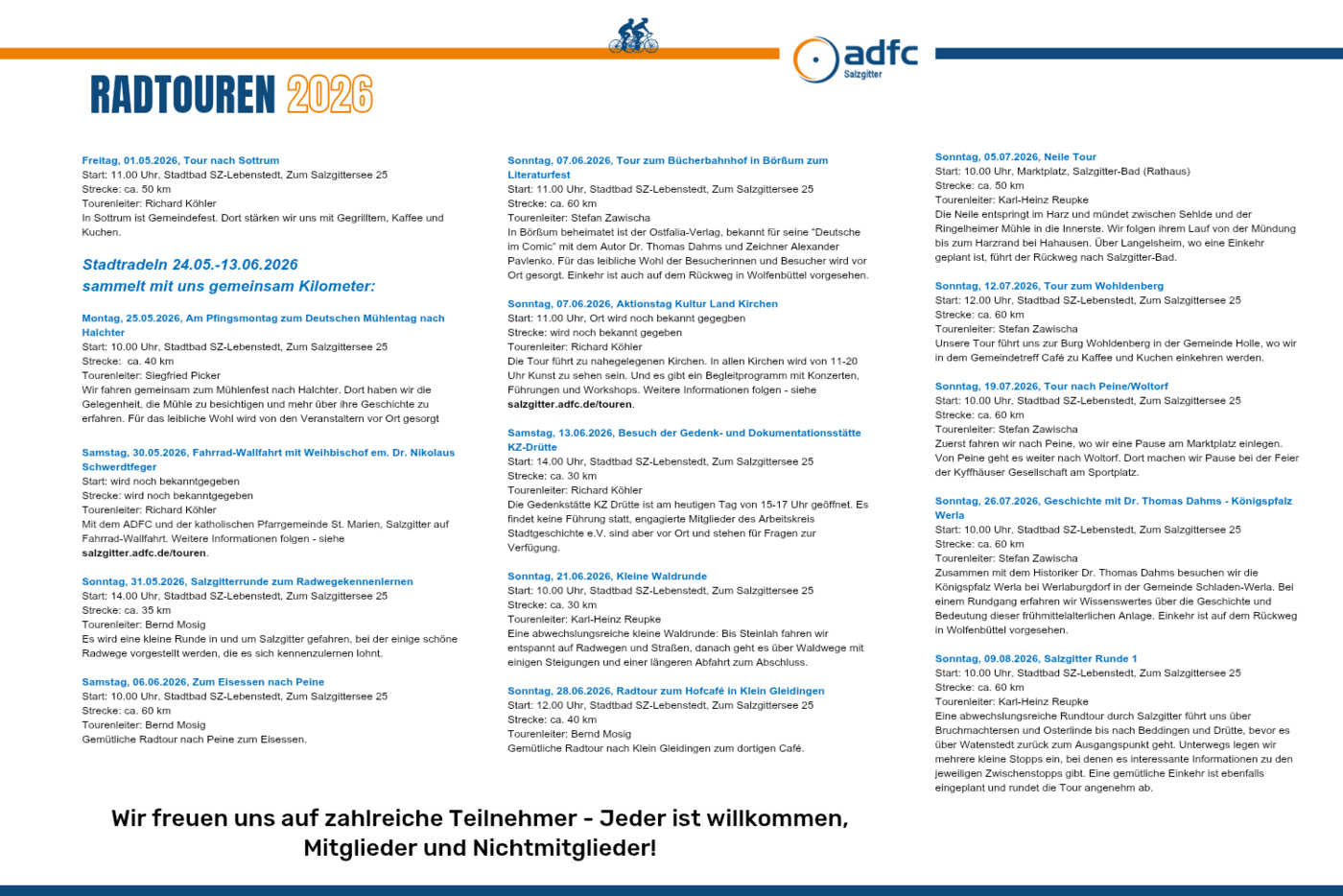 Radtouren 2026