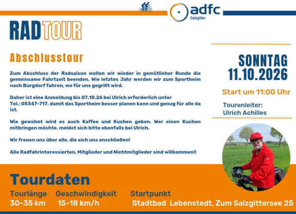 Abschlusstour 11.10.2026